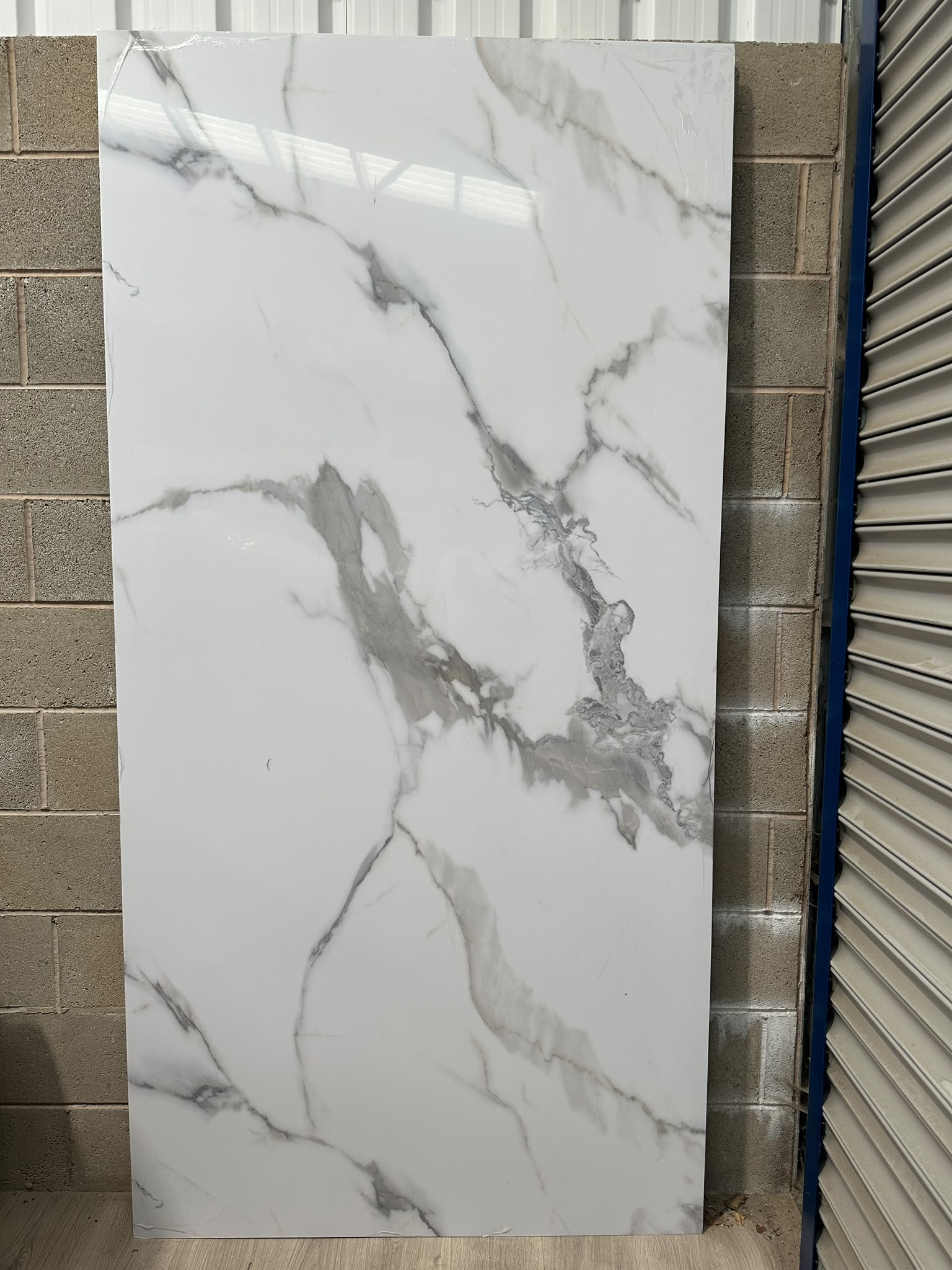Arctic Carrara Marble Effect Wall Panel