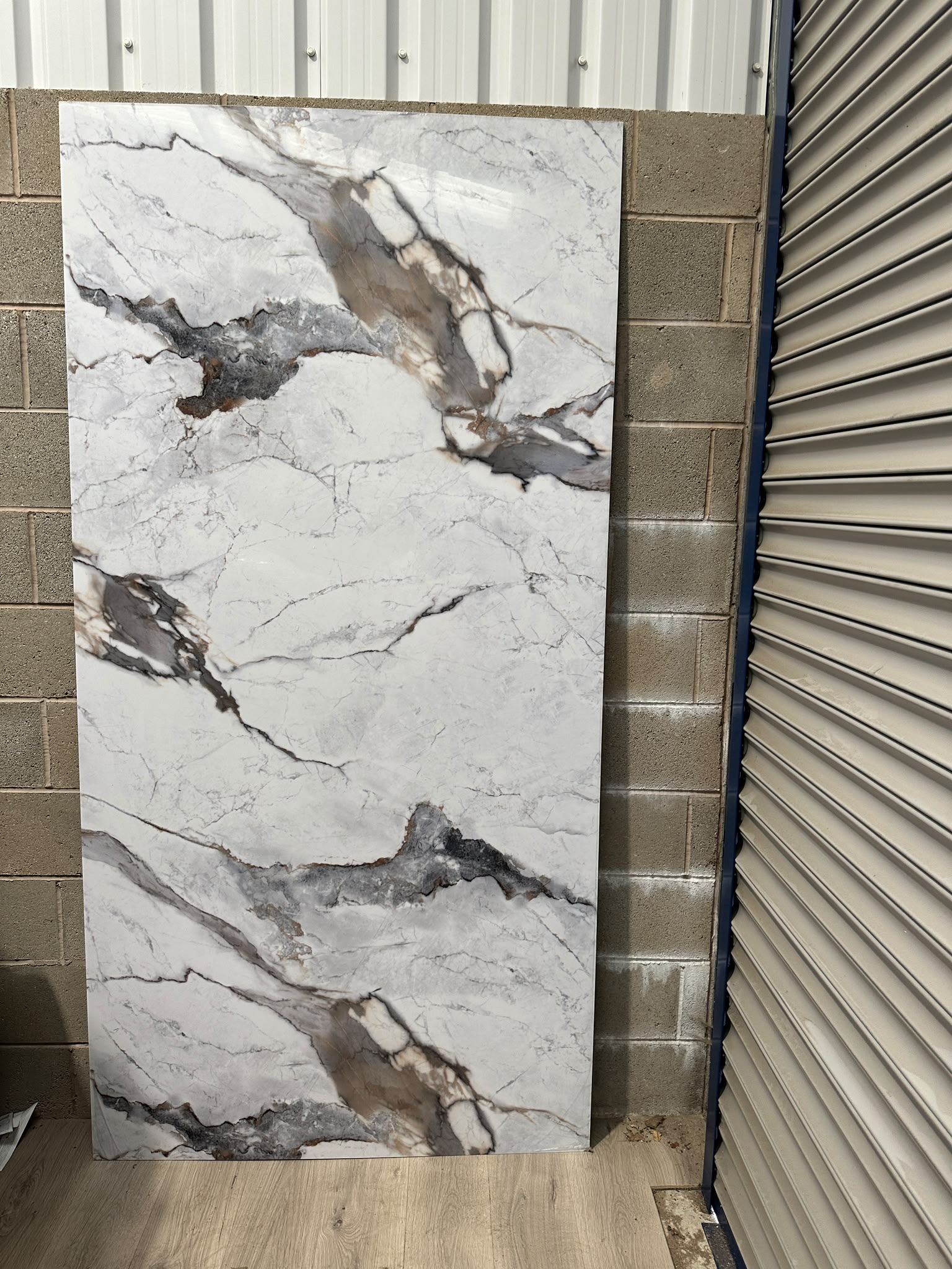 Calacatta Bronze Marble Effect Wall Panel