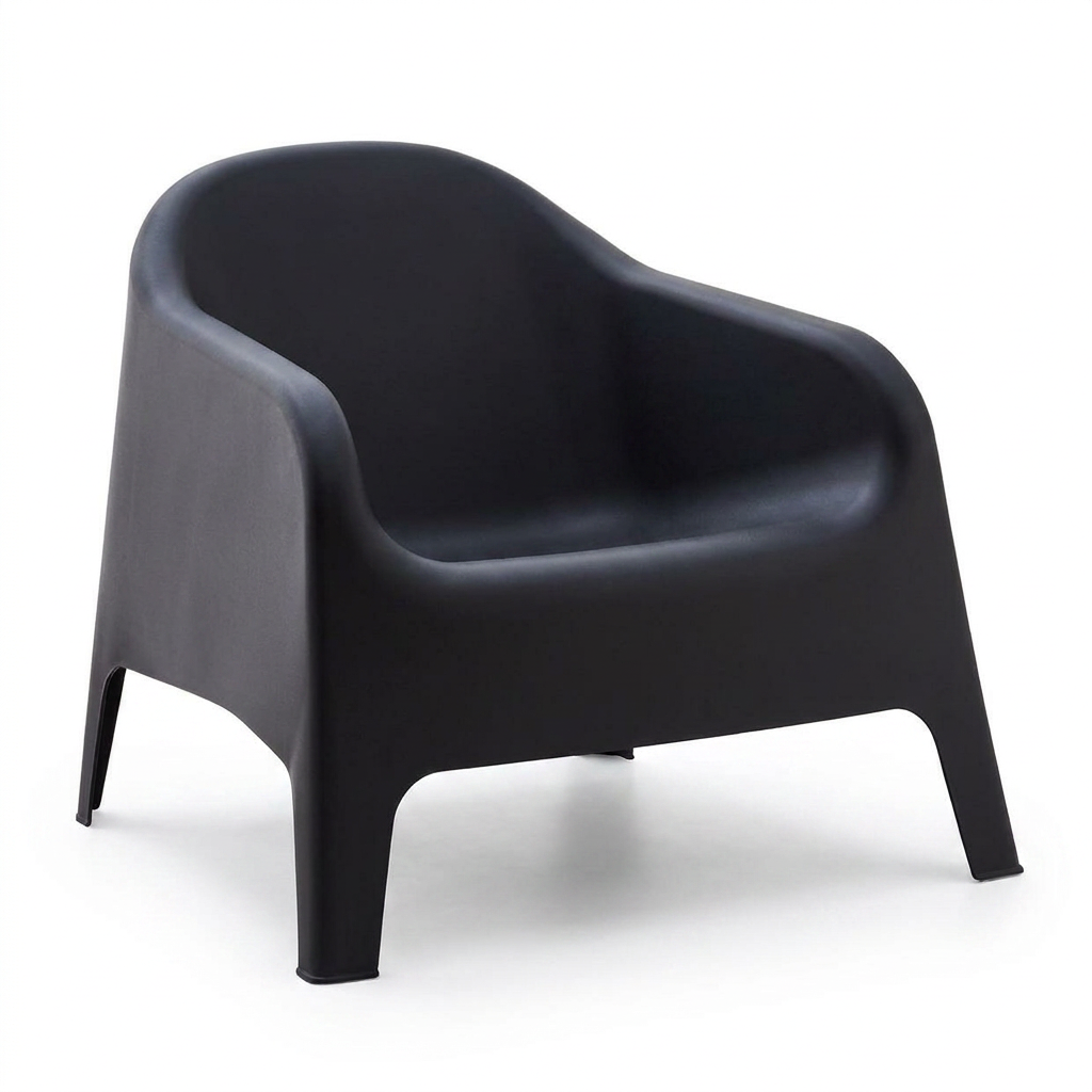 Outdoor Garden Armchair — Black