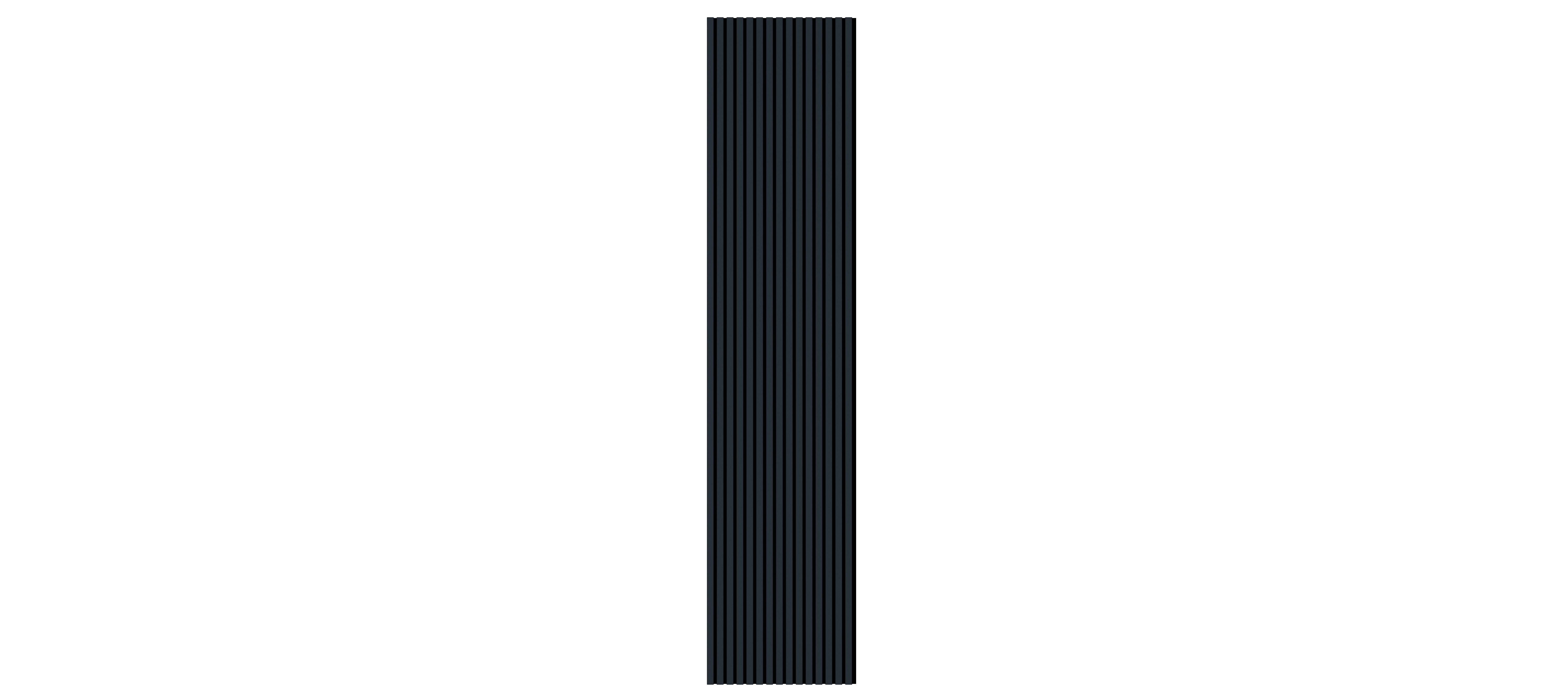 Acoustic Slat Panel 21mm — Black Oak