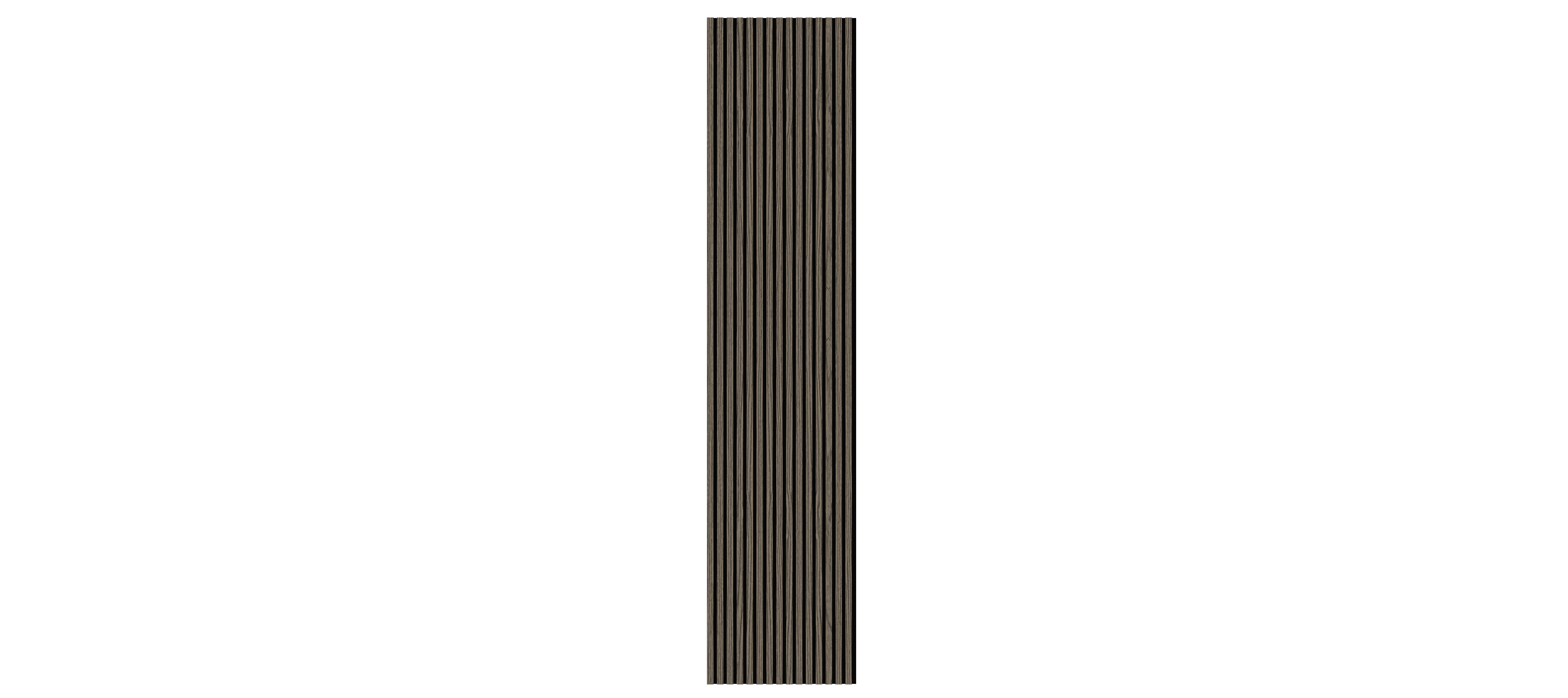 Acoustic Slat Panel 21mm — Smoked Walnut
